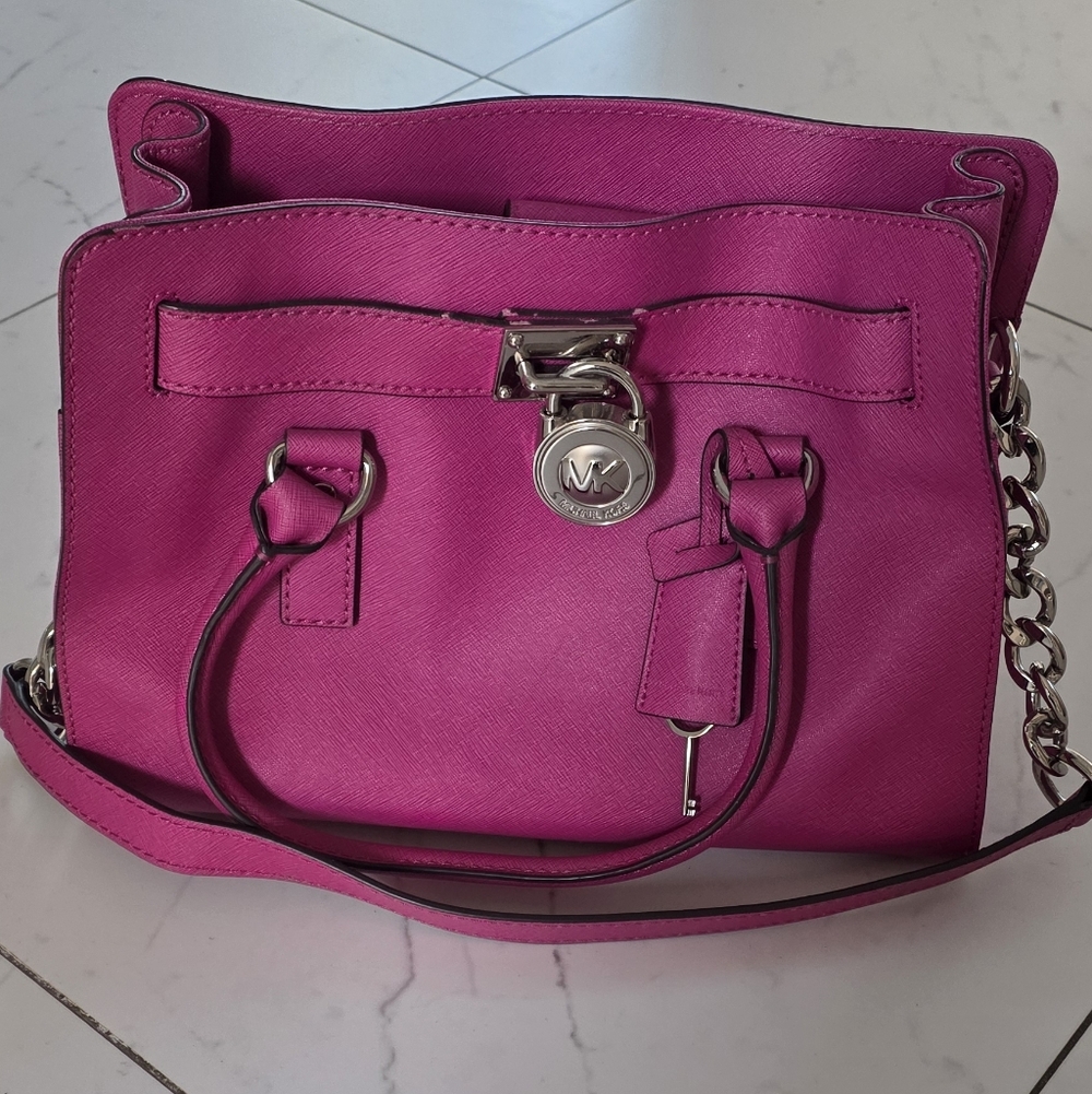 Michael Kors Fuschia Satchel Handbag